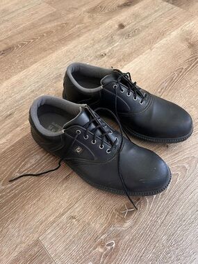 FootJoy Black Lace-Up Oxford Dress Shoes